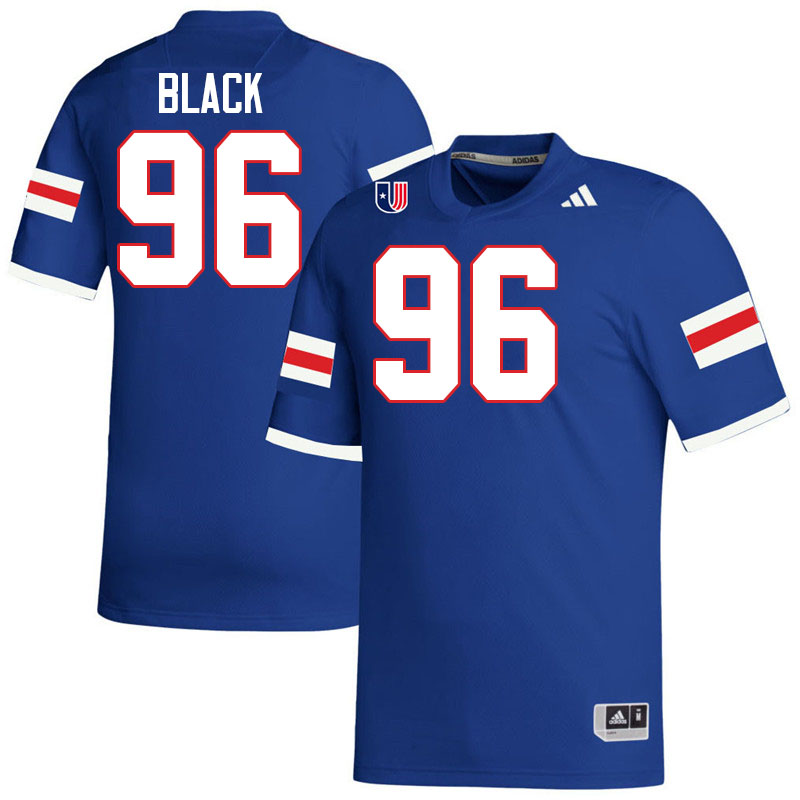West Georgia Wolves #96 Leslie Black College Football Jerseys,Uniforms-Blue